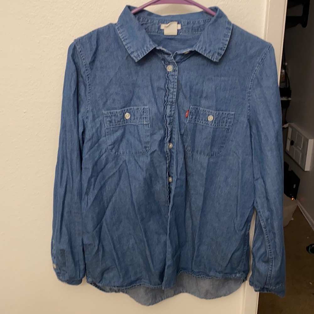 jean button up